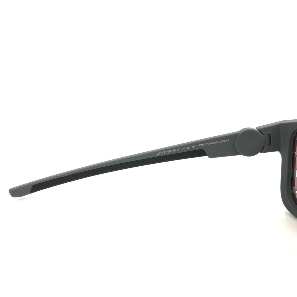 Philipp Plein Sport Sunglasses SSP004 COL.507P Matte Gray Red Polarized Lenses